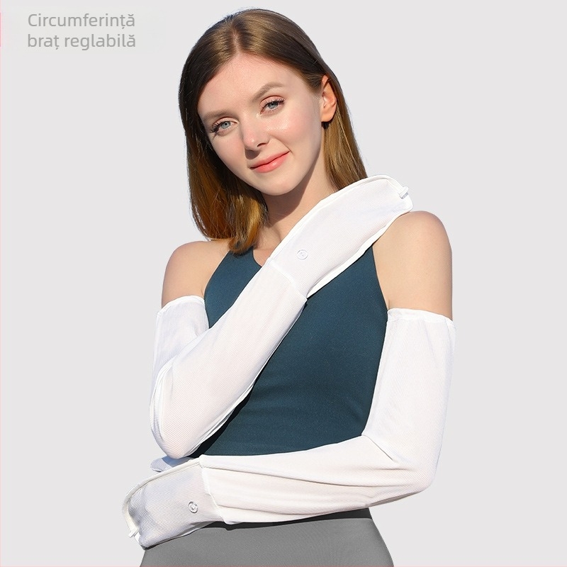 RAYA Geantă de damă cu protecție solară pentru deget, mănușă de mătase glacială, mănuși de protecție solară pentru vară, protecție UV pentru braț cu UPF50+
