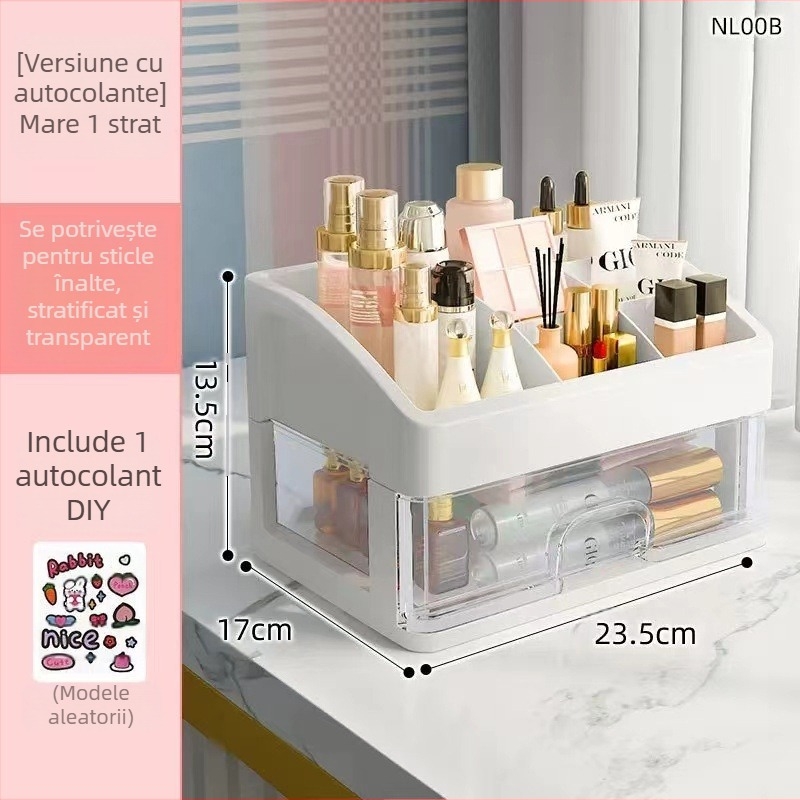 Cutie de depozitare pentru cosmetice, cutie de depozitare din plastic, sertar, cutie de bijuterii, cutie de depozitare pentru machiaj, cutie de depozitare