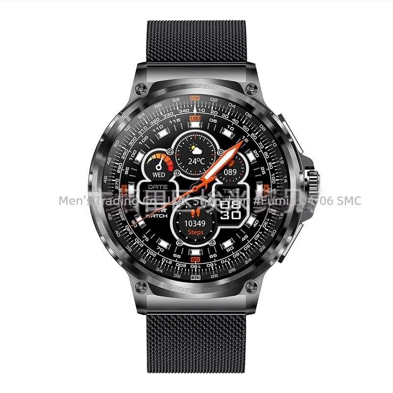 Ceas inteligent Cross-Border V69 cu monitorizare a ritmului cardiac, ecran mare de înaltă definiție, apeluri Bluetooth, notificări push pentru informații, numărare pași și monitorizare sportivă