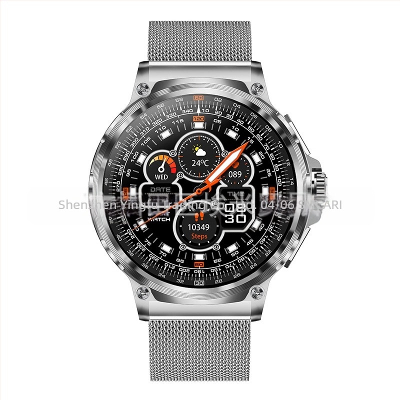 Ceas inteligent Cross-Border V69 cu monitorizare a ritmului cardiac, ecran mare de înaltă definiție, apeluri Bluetooth, notificări push pentru informații, numărare pași și monitorizare sportivă