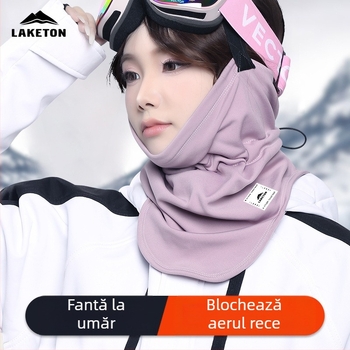 Mască de schi, protecție pentru față, pentru femei, călărie, alpinism, husă caldă pentru față, protecție pentru gât, eșarfă rezistentă la vânt, husă pentru gât, prosop de față rezistent la nisip și exterior