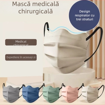 Mască medicală Morandi Color, de unică folosință, pentru chirurgie medicală, cu aspect de fluture 3D, în formă de V, pentru colțul ochilor, pentru femei, cu valoare cromatică ridicată