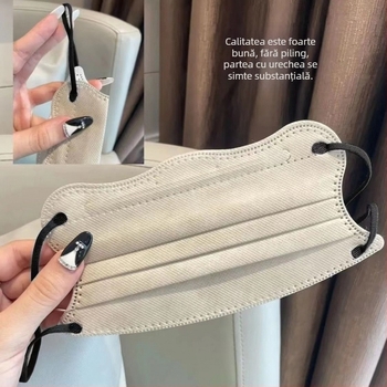 Mască medicală Morandi Color, de unică folosință, pentru chirurgie medicală, cu aspect de fluture 3D, în formă de V, pentru colțul ochilor, pentru femei, cu valoare cromatică ridicată