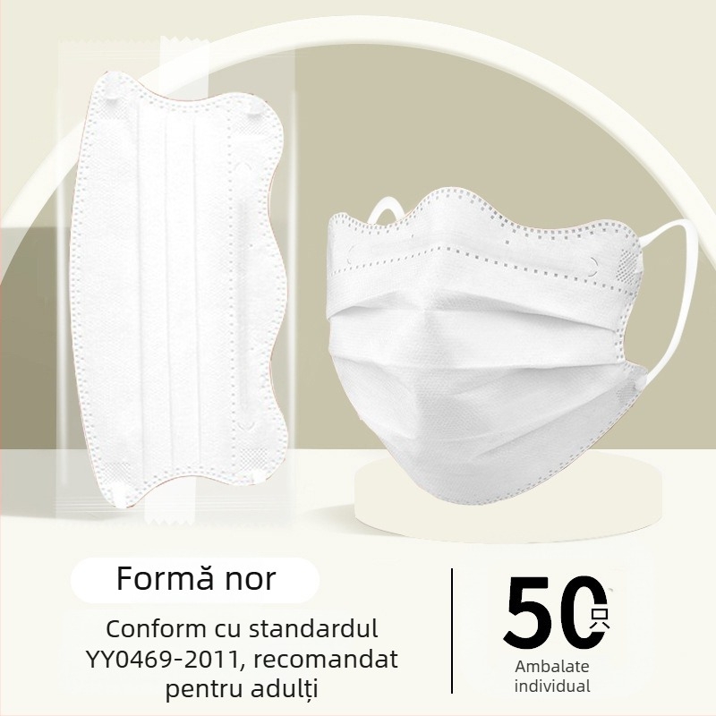 Mască medicală Morandi Color, de unică folosință, pentru chirurgie medicală, cu aspect de fluture 3D, în formă de V, pentru colțul ochilor, pentru femei, cu valoare cromatică ridicată