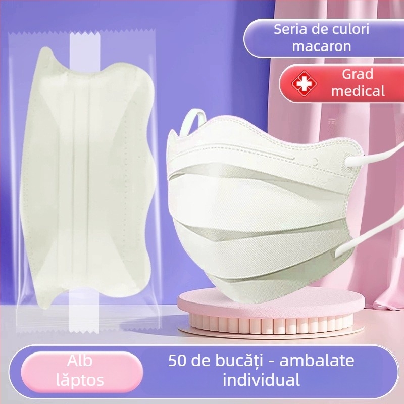 Mască medicală Morandi Color, de unică folosință, pentru chirurgie medicală, cu aspect de fluture 3D, în formă de V, pentru colțul ochilor, pentru femei, cu valoare cromatică ridicată