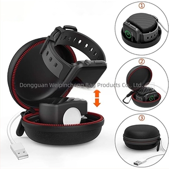 Geantă de depozitare portabilă EVA, impermeabilă, de înaltă duritate, pentru ceasuri de afaceri, cutie de depozitare pentru încărcarea Apple Watch, în stoc transfrontalier