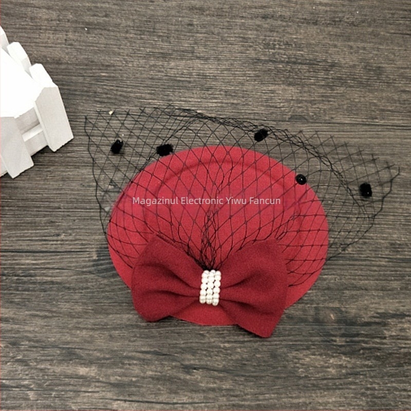 Cele mai bine vândute accesorii de păr de pe Amazon, agrafă cu bandă de păr cu fundă și perle, agrafă de păr cu plasă de perle, agrafă de păr cu fundă și perle