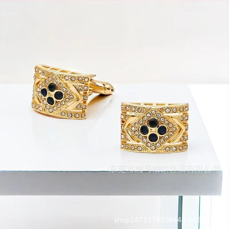 Livrare gratuită în stoc o generație nouă de butoni dreptunghiulari cu strasuri, comerț exterior, butoni de cămașă franceză pentru bărbați, fierbinți