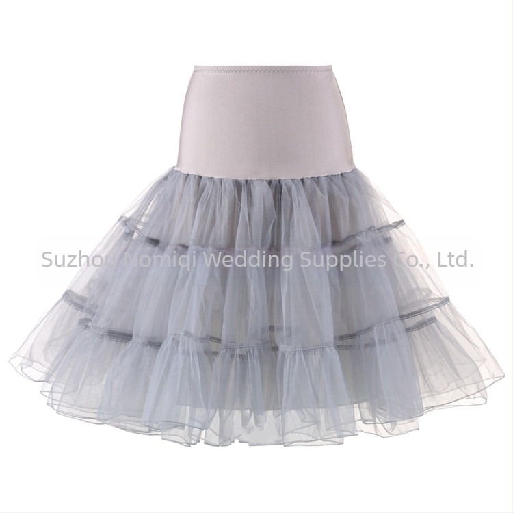 Furnizare transfrontalieră de fuste tutu retro fără os din plasă pentru nuntă, Bustle Aliexpress, fustă tutu colorată violentă, cu jupon