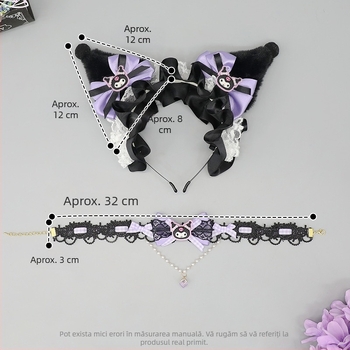 Simulare urechi de pluș accesorii de păr lolita pălării cosplay benzi desenate-drăguț Kulommi cerc de păr