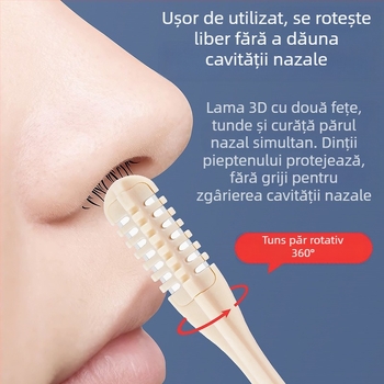 Foarfece de ras multifuncționale cu miere, pentru curățarea părului din nas, pentru finisarea părului din nas, pachet de două, vânzare directă