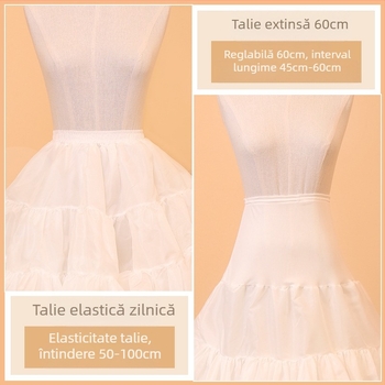 Rochie de mireasă cu fustă Lolita, fire de cristal, violență, fără oase, jupon pufos, moale, de zi cu zi, jk, jupon, outlet din fabrică