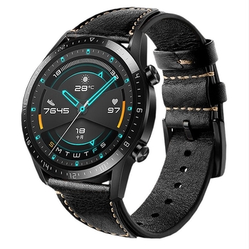 Curea din piele pentru ceas Huawei GT5/4/3/2 46mm/Watch4/3Pro, 22mm, pentru bărbați