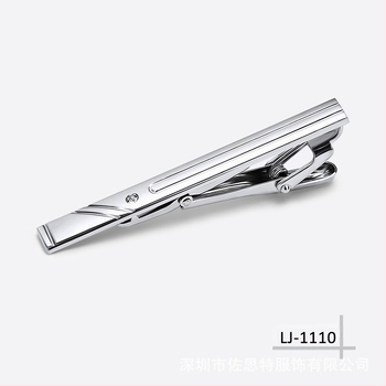 Agrafă de cravată britanică, stil coreean, pentru bărbați, de afaceri, formală, 6 cm, argintie, en-gros, cu guler