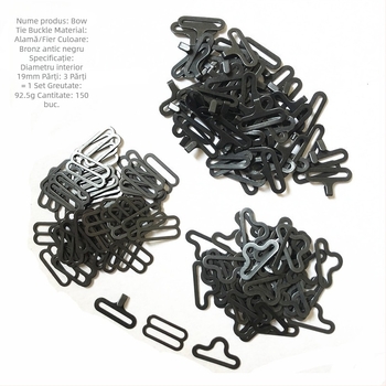 Cârlig metalic cu reducere, cataramă electrolizată pentru papion, set de 50, curea de umăr, cataramă metalică de reglare, cârlig textil pentru casă