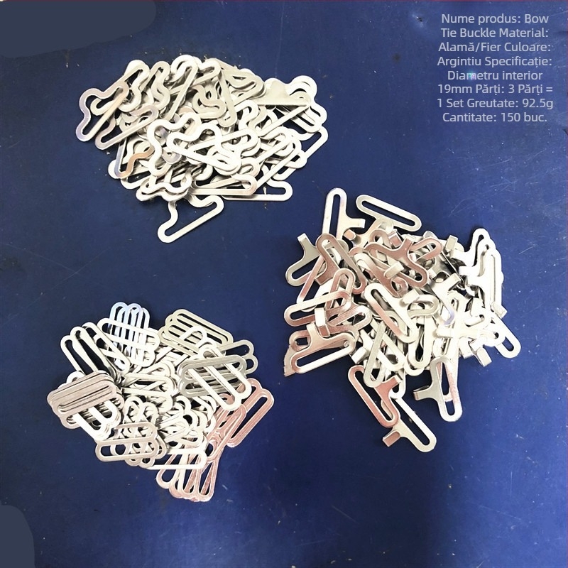 Cârlig metalic cu reducere, cataramă electrolizată pentru papion, set de 50, curea de umăr, cataramă metalică de reglare, cârlig textil pentru casă