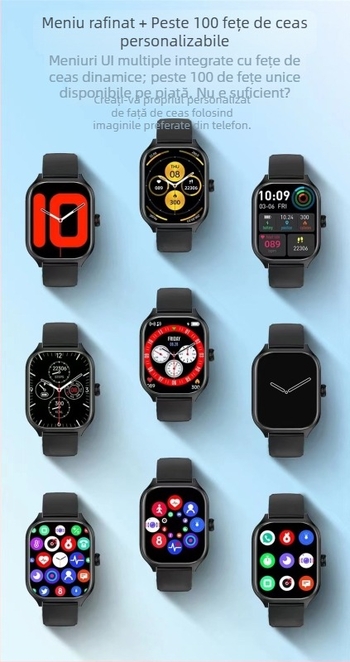 Huaqiangbei Noul Huamia F4 Ceas inteligent 2.1 Ecran mare Bluetooth Apel Respirabilitate Redare muzică Ritm cardiac Sport