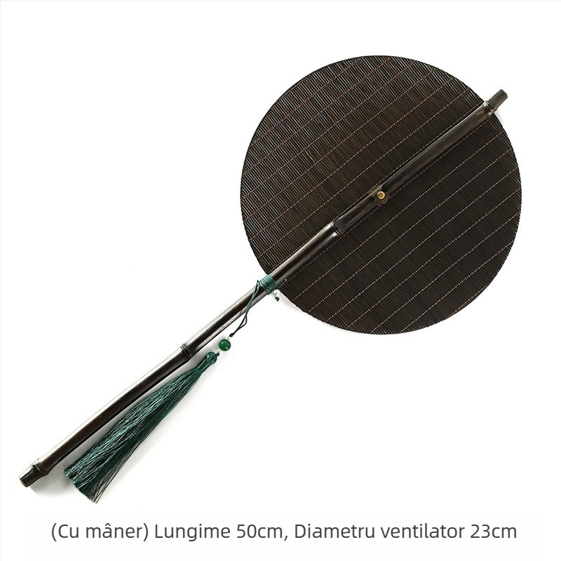 Evantai din bambus țesut manual, evantai în stil tradițional chinezesc, evantai de palat Hanfu, evantai rulant, portabil pentru talie, evantai pliabil, evantai de răcire de vară în stil chinezesc