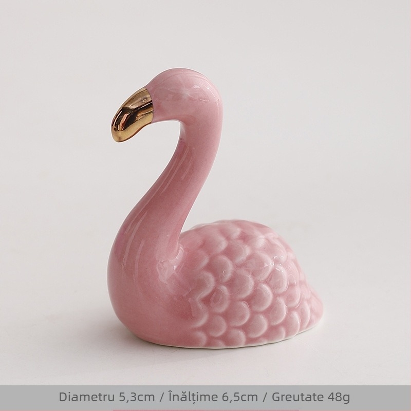 Ins Ornaments Transfrontalieră Ceramică Creative Elefant Mini Iepure Inel Colier Bijuterii Rack Animal Fereastră Ornamente Mici