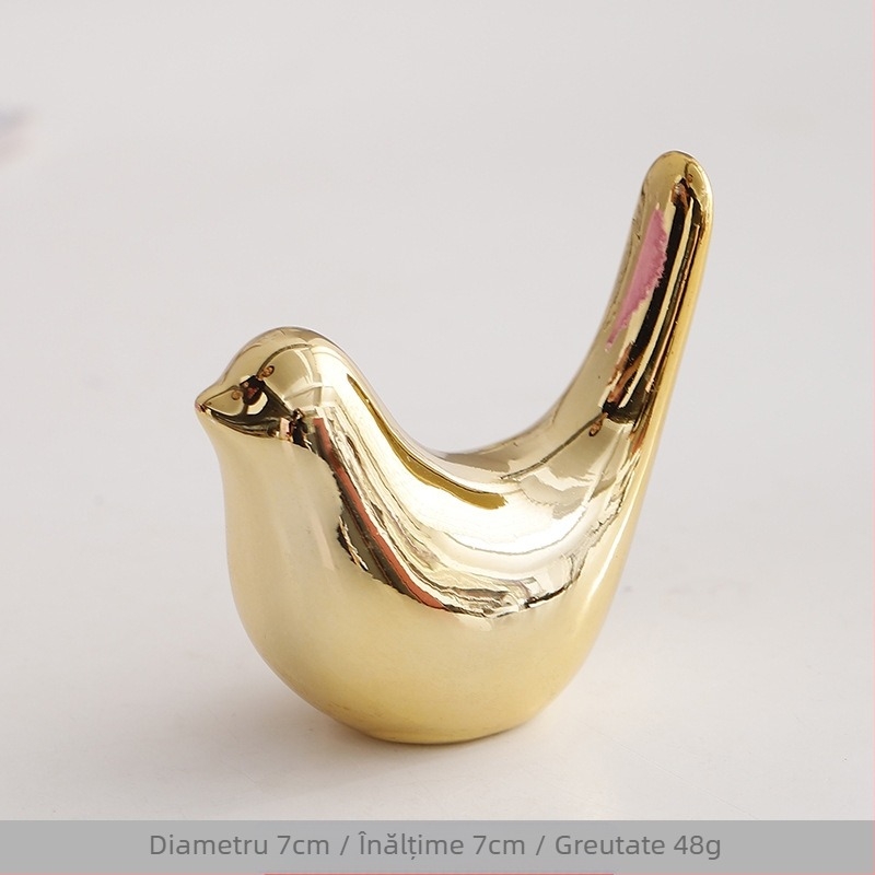 Ins Ornaments Transfrontalieră Ceramică Creative Elefant Mini Iepure Inel Colier Bijuterii Rack Animal Fereastră Ornamente Mici