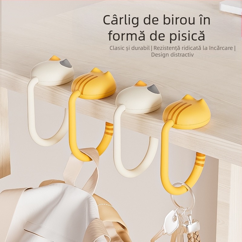 Cârlig pentru ghiozdan școlar, cârlig lateral pentru birou, cârlig universal durabil pentru birou, cârlig pentru birou, cârlig pentru birou