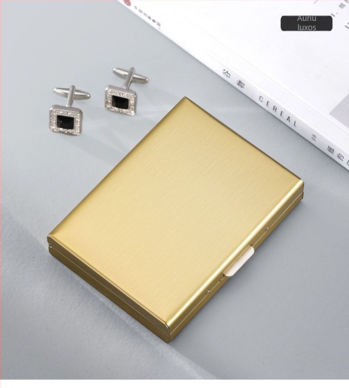 Carcasă de card din oțel inoxidabil 2024, portofel antimagnetic antifurt, mini, simplă, din oțel inoxidabil de înaltă calitate, set de carduri, en-gros