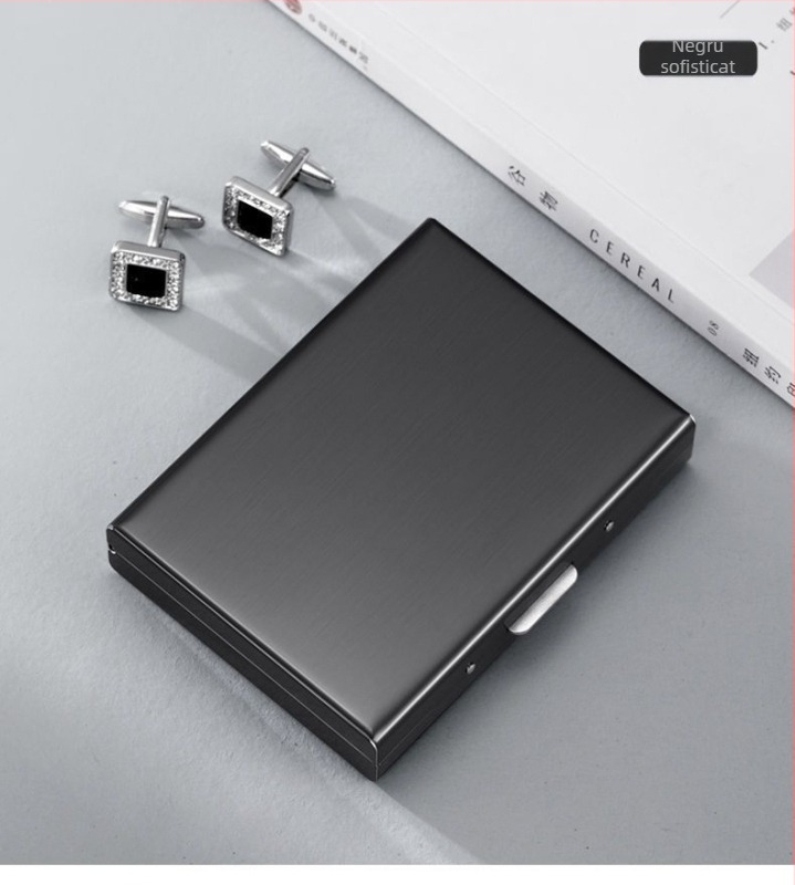 Carcasă de card din oțel inoxidabil 2024, portofel antimagnetic antifurt, mini, simplă, din oțel inoxidabil de înaltă calitate, set de carduri, en-gros