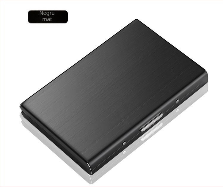 Carcasă de card din oțel inoxidabil 2024, portofel antimagnetic antifurt, mini, simplă, din oțel inoxidabil de înaltă calitate, set de carduri, en-gros