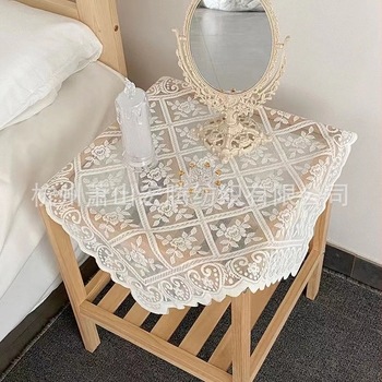 Față de masă pentru spătarul canapelei din dantelă, en-gros (flori mici din mătase strălucitoare), pernă de canapea din dantelă, prosop de masă