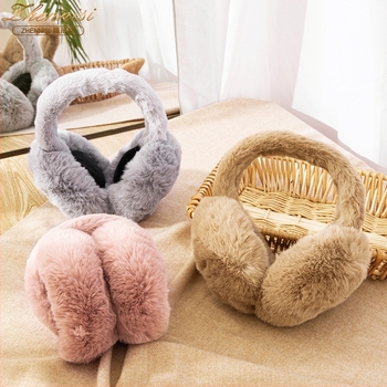 Căști pentru urechi pentru femei, pliabile, de iarnă, calde, protecție pentru urechi, stil coreean, calde, anti-îngheț, capace pentru urechi pentru femei