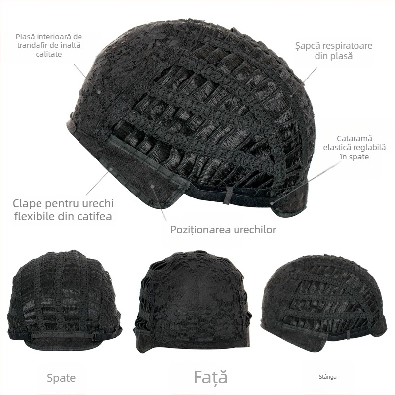 Perucă transfrontalieră europeană și americană Amazon perucă nouă pentru bărbați, perucă scurtă din fibră chimică neagră, producător de păr pentru bărbați în stoc