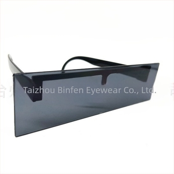 Ochelari de soare cu ramă pătrată neagră, model Thug Life Pack, model Forced Dimension Mosaic, My World Code Pixel