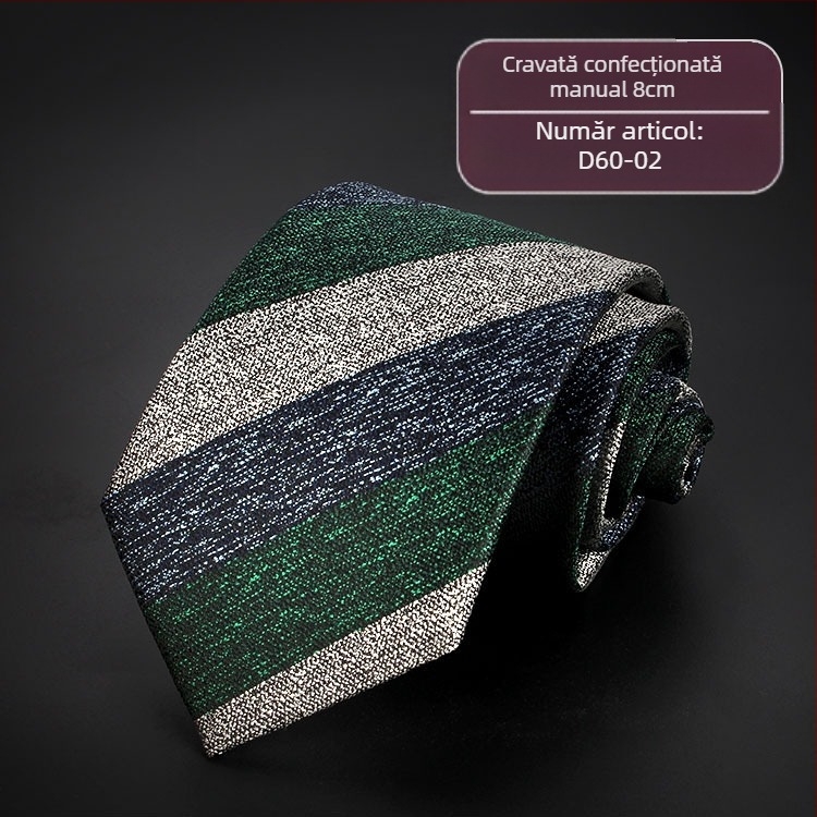 Cravată bărbătească transfrontalieră, cravată de afaceri profesională, carouri, twill, stiluri multiple, săgeată, bumbac, 7 cm, cravată manuală