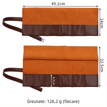 Geantă de ceas din piele multifuncțională în stil retro, pliabilă creativă, cutie de ceas din piele de mare capacitate, geantă de ceas personalizată