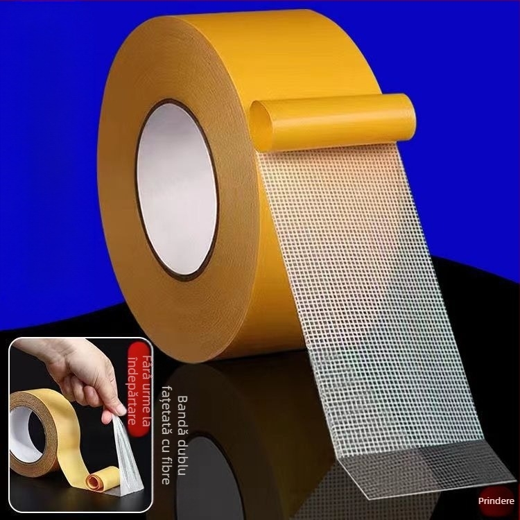 Adeziv dublu-adeziv universal, vâscozitate ridicată, fără urme de țesătură, grilă textilă, adeziv dublu-adeziv, covor fix, transparent, adeziv dublu-adeziv