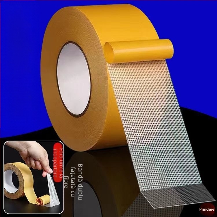 Adeziv dublu-adeziv universal, vâscozitate ridicată, fără urme de țesătură, grilă textilă, adeziv dublu-adeziv, covor fix, transparent, adeziv dublu-adeziv