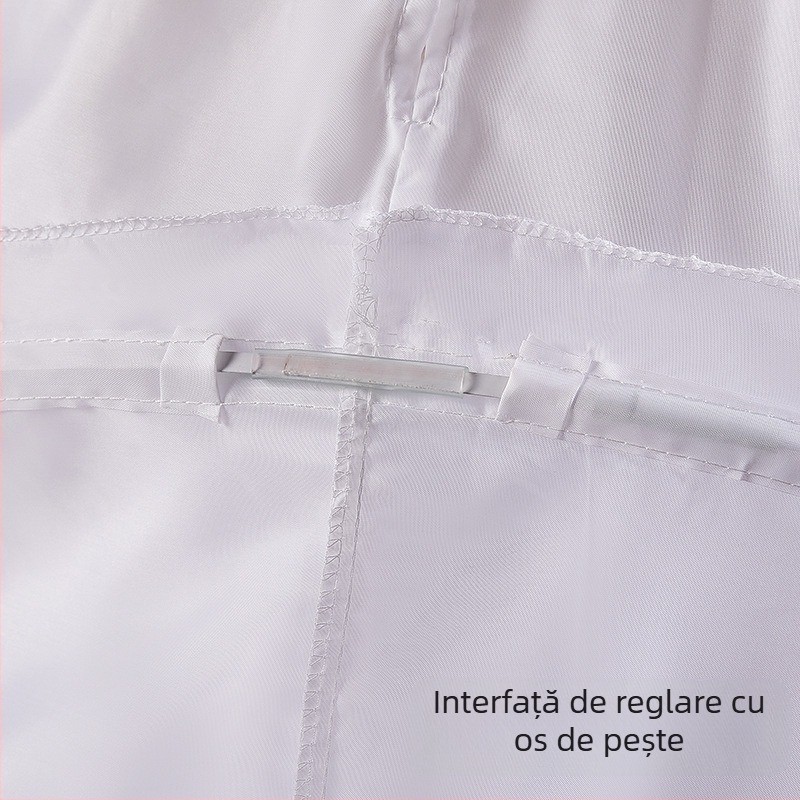 Rochie de mireasă cu fustă, tot felul de măriri îngrijite ale taliei, super baldachin, căptușit cu os, jupon de mireasă Lolita cu flori, en-gros