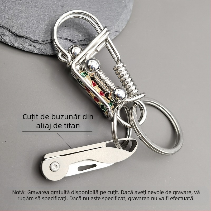 Breloc din oțel inoxidabil 304 pentru bărbați, tip pasăre, lucrat manual, personalitate DIY, personalizat, durabil, cu talie, agățat, lanț de mașină, 2025 nou