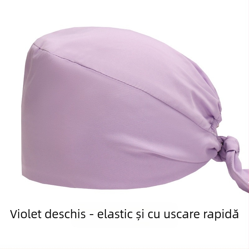 Furnizare directă din fabrică, capac chirurgical medical elastic cu uscare rapidă, de culoare solidă, capac pentru doctor și asistentă medicală, capac pentru chimioterapie, fabrică de alimente, capac Baotou
