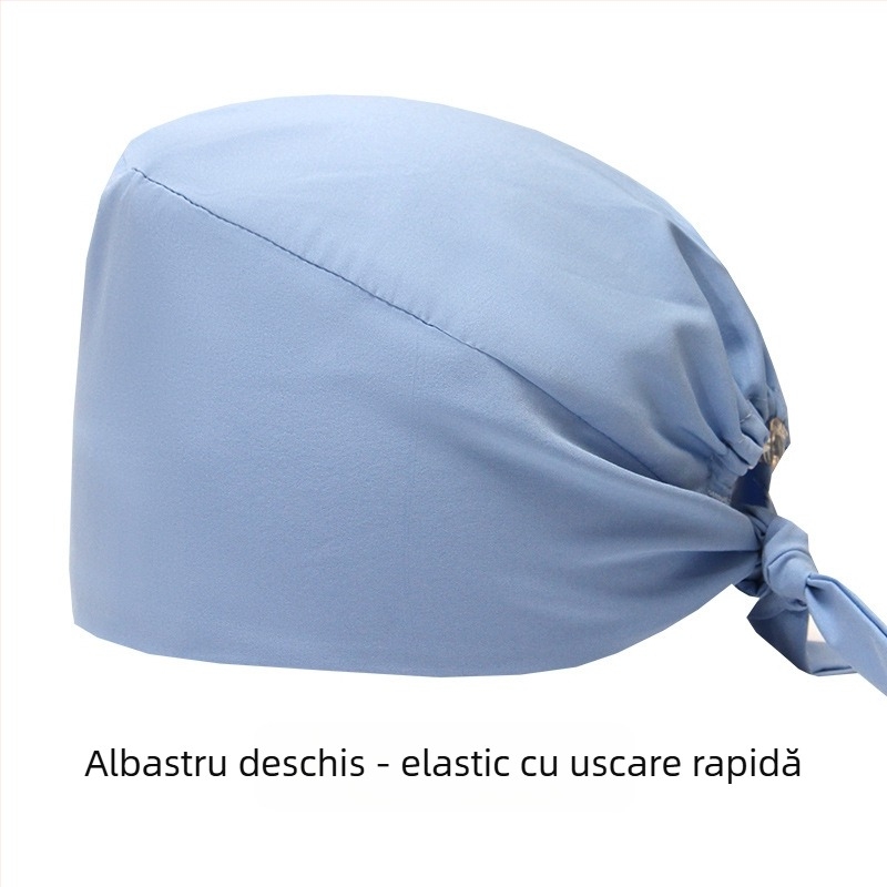 Furnizare directă din fabrică, capac chirurgical medical elastic cu uscare rapidă, de culoare solidă, capac pentru doctor și asistentă medicală, capac pentru chimioterapie, fabrică de alimente, capac Baotou