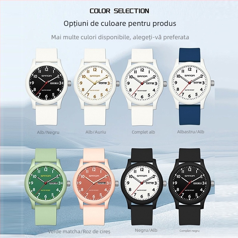 Ceasuri mici pentru cupluri cu calendar pentru adolescenți și studenți, la modă, cu toate potrivirile, creative, electronice, cu cuarț