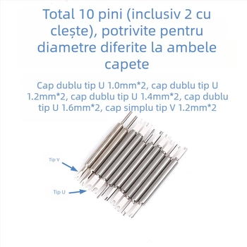 Instrumente de reparare a ceasurilor pentru comerț exterior, clește pentru urechi, clește pentru demontarea și asamblarea urechilor 6825, clește pentru demontarea urechilor, clește în formă de V pentru îndepărtarea urechilor, instrument de îndepărtare a cu