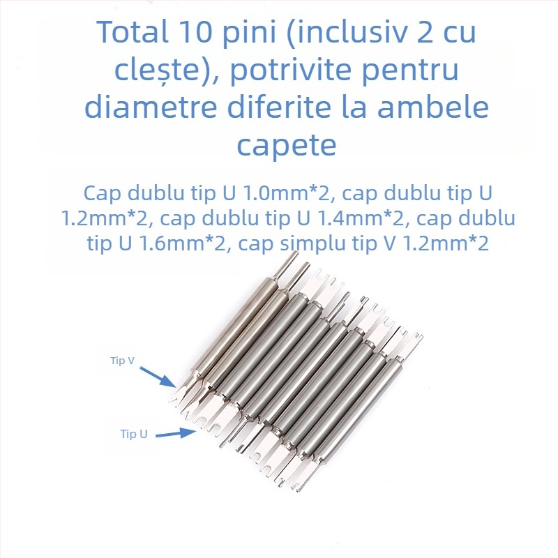 Instrumente de reparare a ceasurilor pentru comerț exterior, clește pentru urechi, clește pentru demontarea și asamblarea urechilor 6825, clește pentru demontarea urechilor, clește în formă de V pentru îndepărtarea urechilor, instrument de îndepărtare a cu