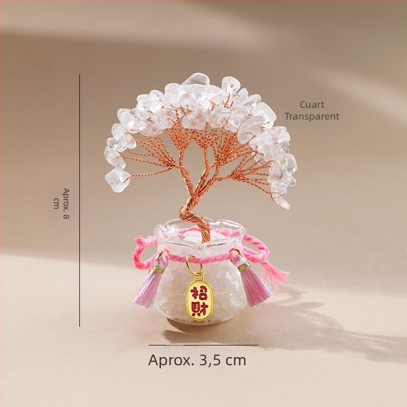 Pietriș de cristal natural, copac de bogăție, ametist, copac de bogăție, decorare creativă pentru desktop, ornamente pentru copacul de viață al mașinii
