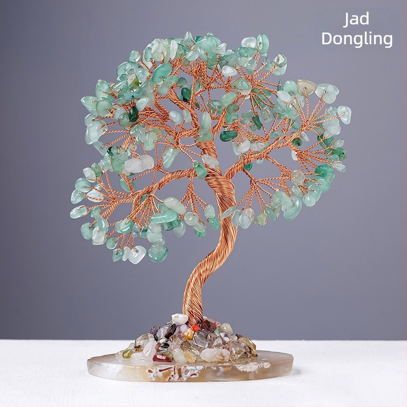 Agat cristal pietriș arbore bogăție ametist citrin arbore bogăție casă desktop decorare meșteșuguri ornamente
