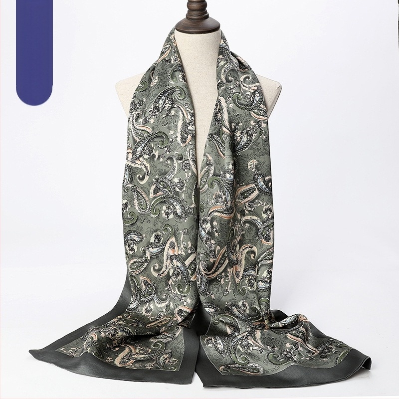 Eșarfă lungă din mătase pură de dud pentru bărbați Hangzhou, eșarfă, eșarfă en-gros, eșarfă de mătase profesională cu strat dublu