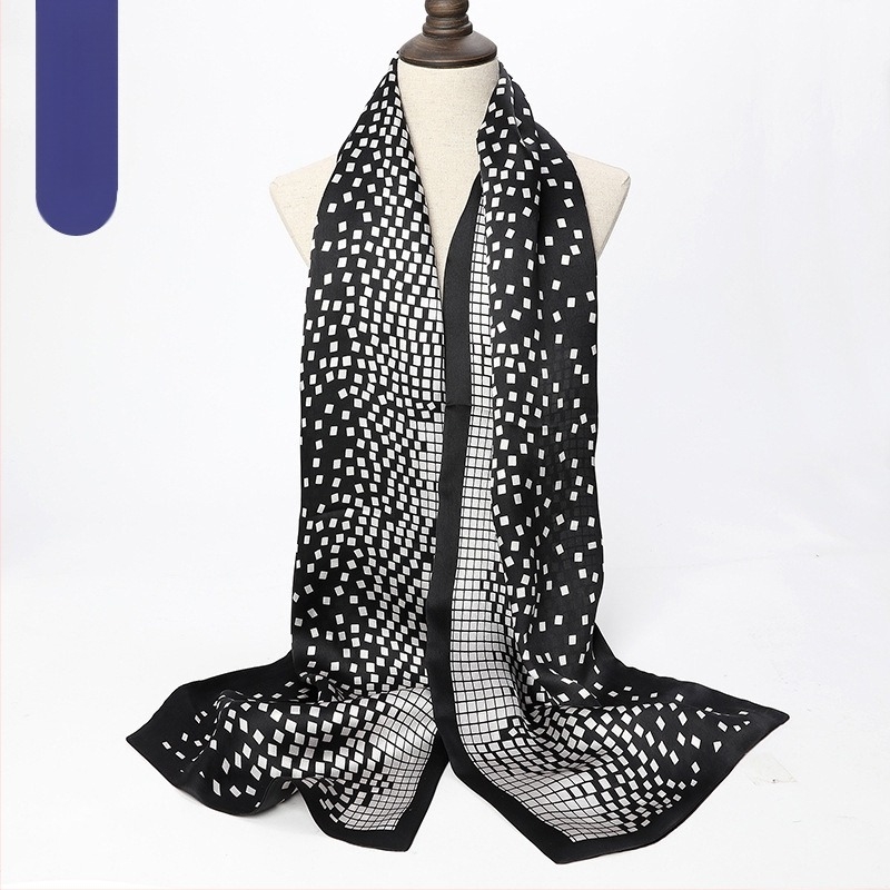 Eșarfă lungă din mătase pură de dud pentru bărbați Hangzhou, eșarfă, eșarfă en-gros, eșarfă de mătase profesională cu strat dublu