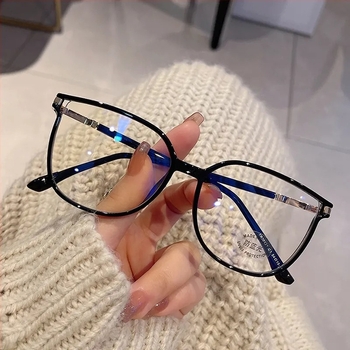 Ochelari de citit anti-lumină albastră cu ramă intermitentă cu diamant, ochelari de soare cu ramă mare pentru femei, ochelari de soare cu design floral, pentru slăbire