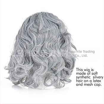 Perucă de profesor bătrân Einstein cosplay perucă pe jumătate de scalp perucă cheală vânzare transfrontalieră vânzări directe din fabrică