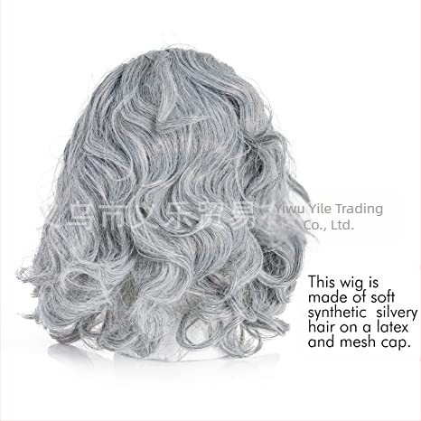 Perucă de profesor bătrân Einstein cosplay perucă pe jumătate de scalp perucă cheală vânzare transfrontalieră vânzări directe din fabrică